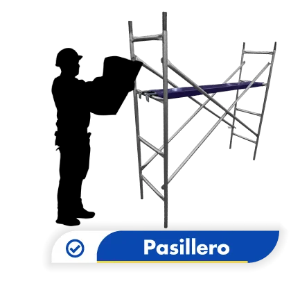 andamios ligeros galvanizados pasilleros