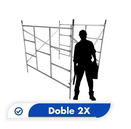 andamios ligeros galvanizados dobles